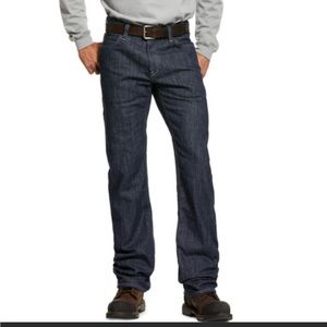 Ariat FR M5 Slim Stackable Straight Leg Jean - Men’s Low Rise, Slim Fit Denim